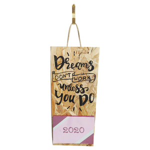 Ημερολόγιο 2020 ξύλινο κρεμαστό ''Dreams'' - ξύλο, ζωγραφισμένα στο χέρι, ημερολόγια, χειροποίητα, πασχαλινά δώρα