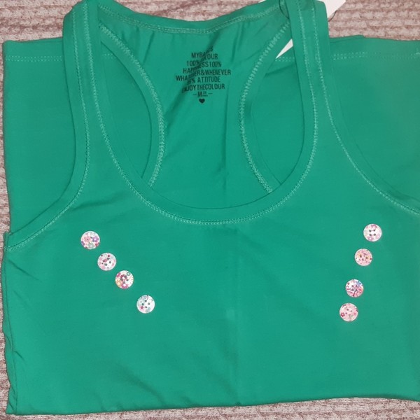 Μπλούζα Πράσινη Ραντάκι με κουμπιά - βαμβάκι