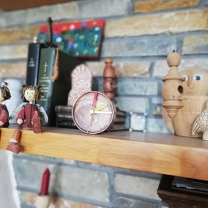 Ρολόι σε ισορροπία. - ξύλο, ξύλο, ρολόι, τοίχου, αξεσουάρ γραφείου - 2