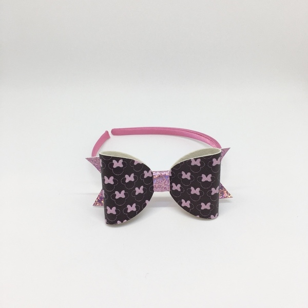 Pink Bow Headband - δώρο, στέκες μαλλιών παιδικές, αξεσουάρ μαλλιών, στέκες