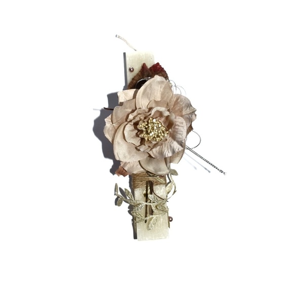 Ρομαντική αρωματική λαμπάδα τριαντάφυλλο - τριαντάφυλλο, λαμπάδες, για ενήλικες, αρωματικές λαμπάδες
