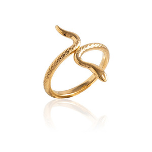 Δαχτυλίδι Lucky Snake - Χρώμα Χρυσό - επιχρυσωμένα, ορείχαλκος, μικρά, boho, αυξομειούμενα, φθηνά