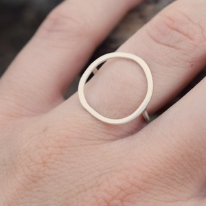Κύκλος organic δαχτυλίδι ανοιχτό ασήμι 925 - ασήμι, επάργυρα, μικρά, boho, boho, αυξομειούμενα, φθηνά