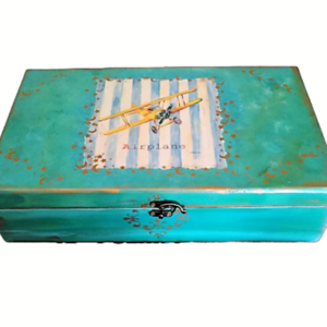 Κουτί αναμνήσεων και αποθήκευσης με θέμα το "Αεροπλάνο" - κουτί, δώρα για βάπτιση, personalised, κουτιά αποθήκευσης, δώρο γέννησης