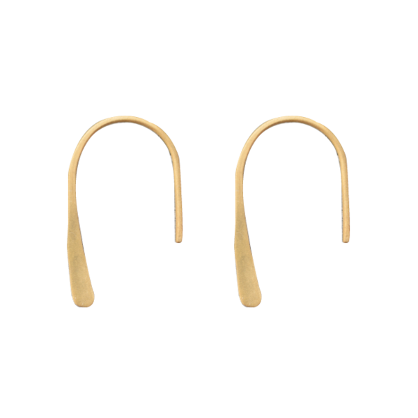 Επιχρυσωμένα σκουλαρίκια arc ασήμι 925 - ασήμι, επιχρυσωμένα, boho, κρεμαστά