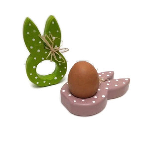 Ξύλινη Βάση Λαγός για Αυγό. Χειροποίητο Διακοσμητικό Αυγό Από Οικολογικά Χρώματα - διακοσμητικά, ξύλινα διακοσμητικά, ξύλο, πασχαλινά δώρα