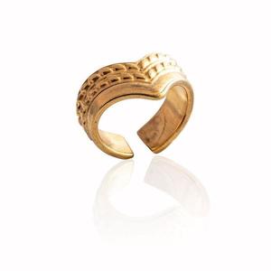 Δαχτυλίδι Sharp Cone - Χρώμα Χρυσό - επιχρυσωμένα, ορείχαλκος, μικρά, αυξομειούμενα, φθηνά