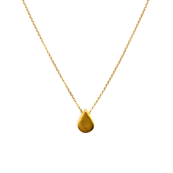 DARLING GOLD NECKLACE Χειροποίητο Κολιέ από Επιχρυσωμένο Ασήμι σε Σχήμα Σταγόνας - επιχρυσωμένα, ασήμι 925, σταγόνα, δώρο, κοντά