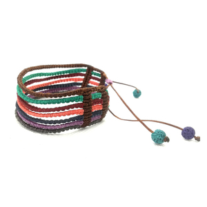 Multicolor bracelet_B - ιδιαίτερο, μακραμέ, ethnic, αυξομειούμενα - 2