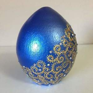 Πυλινο διακοσμητικο αυγο - πηλός, αυγό, διακοσμητικά - 2