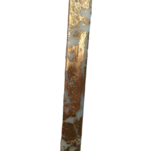 002Χ Σετ πασχαλινή λαμπάδα και καδράκι ξύλινο με φύλλο χρυσού - κορίτσι, λαμπάδες, για ενήλικες