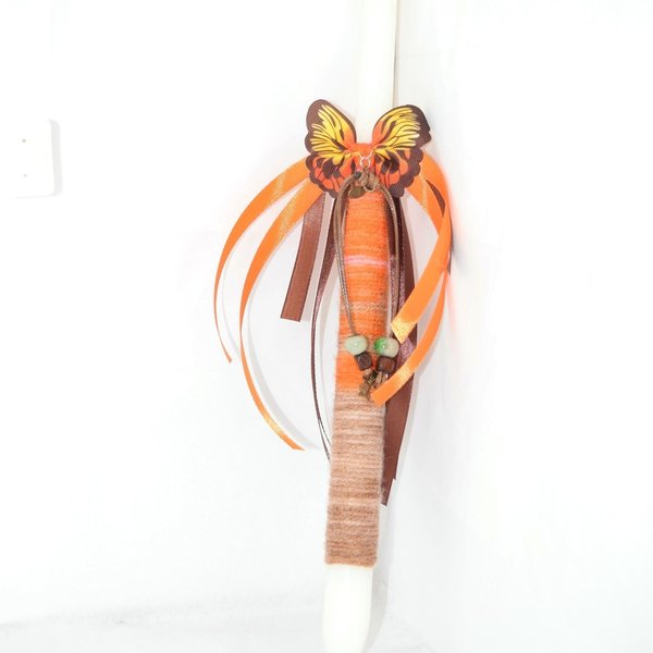 Λαμπάδα 40cm Butterfly - κορίτσι, λαμπάδες, για ενήλικες, για εφήβους - 2