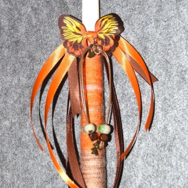 Λαμπάδα 40cm Butterfly - κορίτσι, λαμπάδες, για ενήλικες, για εφήβους - 3