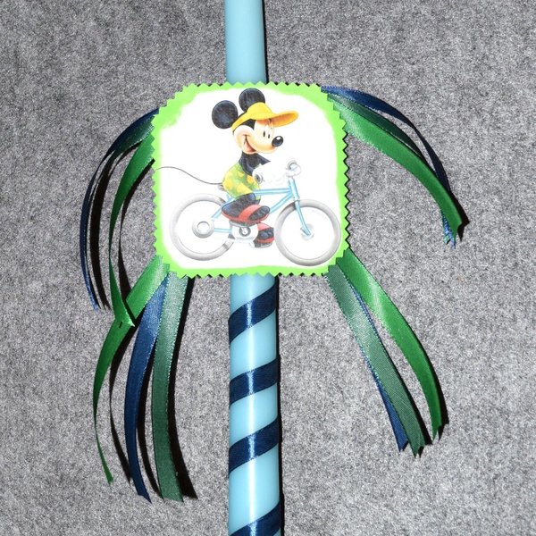 Λαμπάδα 40cm Mickey Mouse - αγόρι, λαμπάδες, για παιδιά, ήρωες κινουμένων σχεδίων - 3