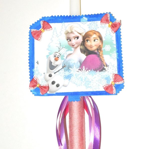 Λαμπάδα 40cm Elsa & Anna - κορίτσι, λαμπάδες, για παιδιά, ήρωες κινουμένων σχεδίων