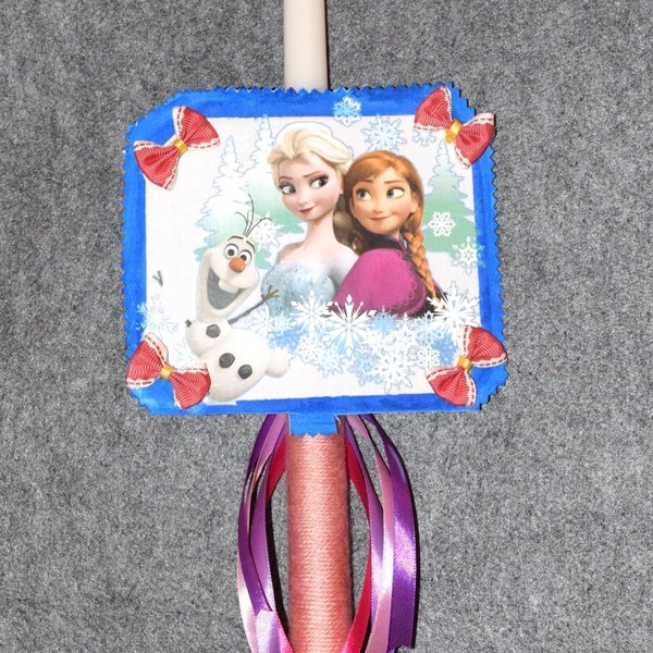 Λαμπάδα 40cm Elsa & Anna - κορίτσι, λαμπάδες, για παιδιά, ήρωες κινουμένων σχεδίων - 4