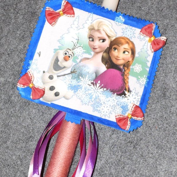 Λαμπάδα 40cm Elsa & Anna - κορίτσι, λαμπάδες, για παιδιά, ήρωες κινουμένων σχεδίων - 5