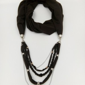 Jewelry scarf necklace - ύφασμα, μακριά
