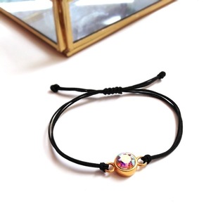 Rainbow Bracelet - Gold - charms, επιχρυσωμένα, ορείχαλκος, χάντρες, χεριού, αυξομειούμενα - 3