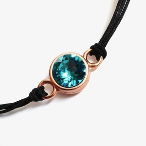 Turquoise Bracelet - Rose Gold - charms, ορείχαλκος, χεριού, αυξομειούμενα - 2
