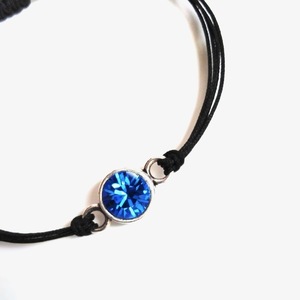 Sapphire Bracelet - Silver - charms, ορείχαλκος, επάργυρα, χεριού, αυξομειούμενα - 2