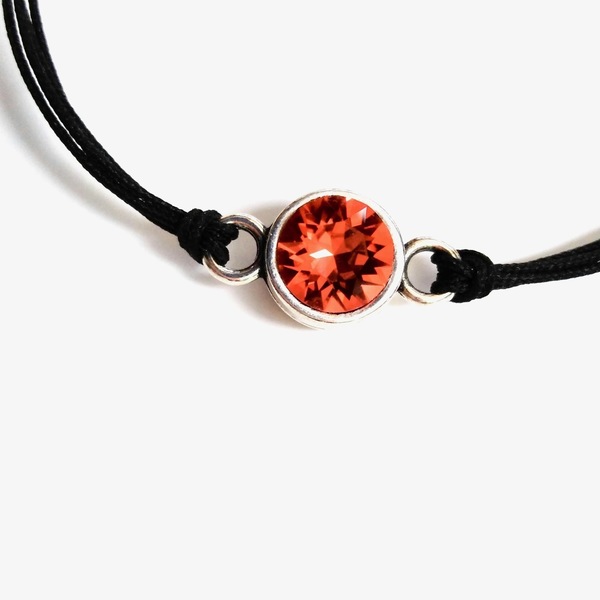 Red Bracelet - Silver - charms, ορείχαλκος, επάργυρα, χεριού, αυξομειούμενα - 2