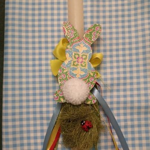 Λαμπάδα easter bunny - κορίτσι, λαμπάδες, για παιδιά, για ενήλικες, για εφήβους - 2