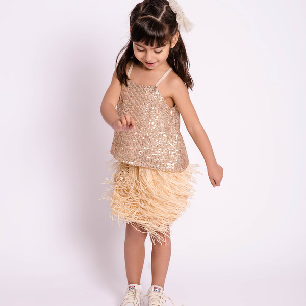 Φούστα Κρόσι - mini, κορίτσι, κρόσσια, παιδικά ρούχα - 2
