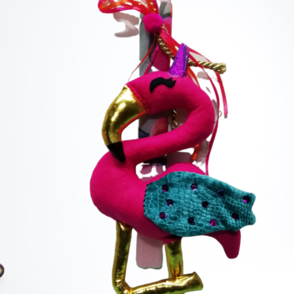 σετ λαμπάδας flamingo - κορίτσι, λαμπάδες, personalised, flamingos, για παιδιά, για εφήβους - 2