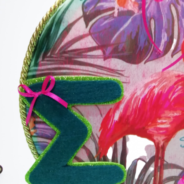 σετ λαμπάδας flamingo - κορίτσι, λαμπάδες, personalised, flamingos, για παιδιά, για εφήβους - 5