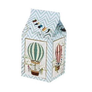 Κουτί milk box για μπομπονιέρα και για γλυκά ή ζαχαρωτά σετ 25 τεμάχια - βάπτισης, αερόστατο, αστέρι