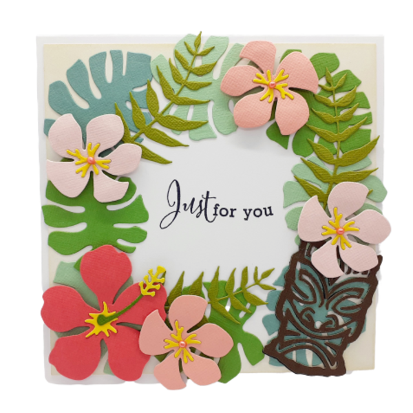 Ευχετήρια κάρτα - Tropical - λουλούδια, κάρτα ευχών, γενική χρήση, κάρτες