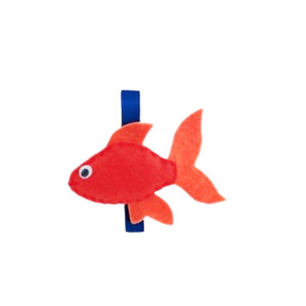 Μαγνητάκι-μανταλάκι χρυσόψαρο - ψάρι, μαγνητάκια ψυγείου - 2