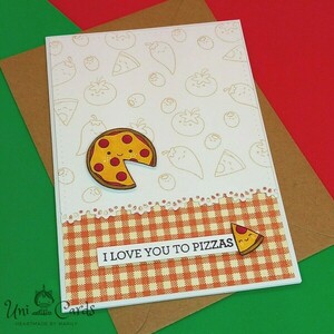 Ευχετήρια κάρτα - Pizza Night - κάρτα ευχών, δώρα αγίου βαλεντίνου, φαγητό, ευχετήριες κάρτες - 4