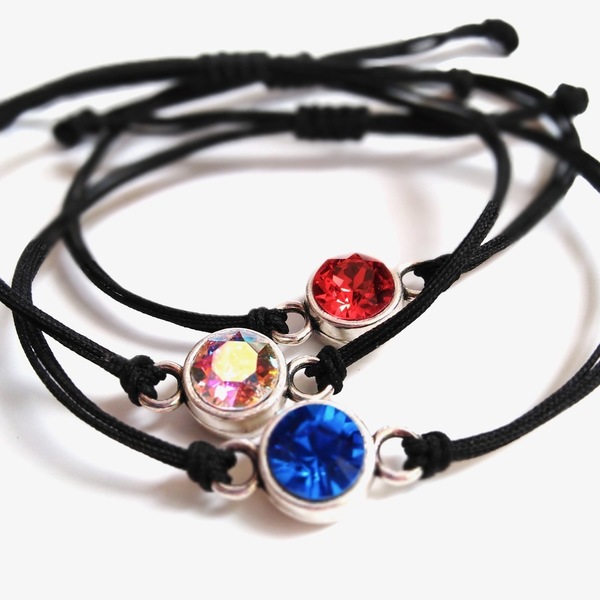 3Colors Bracelet Set - Silver - charms, ορείχαλκος, επάργυρα, χεριού, αυξομειούμενα