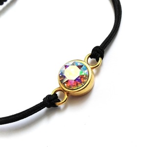 3 Rainbow Bracelet Set - Gold - charms, χάντρες, χεριού, αυξομειούμενα - 3