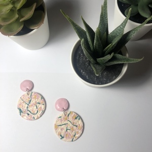 The Pastel Collection Floral - handmade polymer clay earrings
