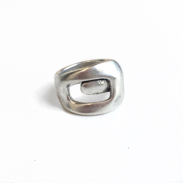 Μεταλλικό δαχτυλίδι πόρπη ζώνης - μοντέρνο, επάργυρα, boho, μπρούντζος, σταθερά, μεγάλα, φθηνά