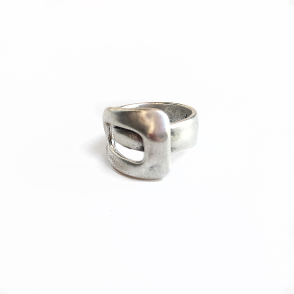 Μεταλλικό δαχτυλίδι πόρπη ζώνης - μοντέρνο, επάργυρα, boho, μπρούντζος, σταθερά, μεγάλα, φθηνά - 2