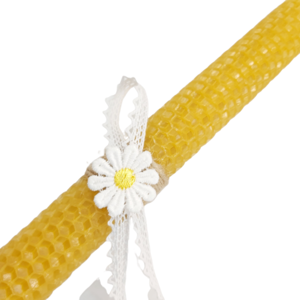 Γυναικεία πασχαλινή λαμπάδα μελισσοκέρι 20cm - κορίτσι, λαμπάδες, για ενήλικες, για εφήβους