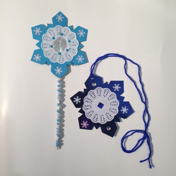 Μενταγιόν και Ραβδί Χειμωνιάτικο Σετ Χειροτεχνίας (Winter Craft Kit) - δώρο, χειροποίητα, για παιδιά - 4