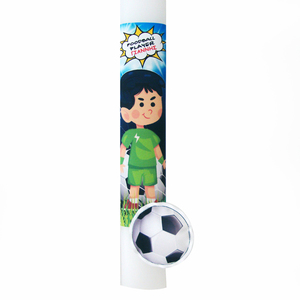 Λαμπάδα "Ποδοσφαιριστής" με πράσινα ρούχα - αγόρι, λαμπάδες, όνομα - μονόγραμμα, για παιδιά, σούπερ ήρωες, σπορ και ομάδες, προσωποποιημένα