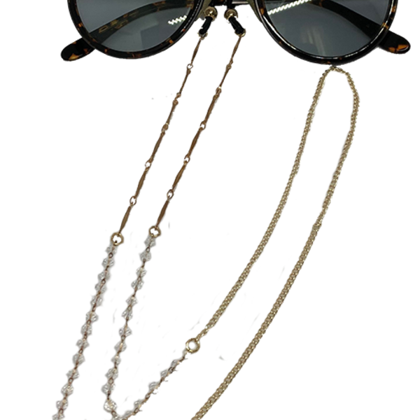 Αλυσίδα γυαλιών αλουμινίου με ροζάριο και ιδιαίτερο τελείωμα - αλυσίδες, ροζάριο, κορδόνια γυαλιών - 2