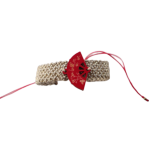 "Geisha Bracelet Macrame-Βραχιόλι με Ξύλινο Στοιχείο Μακραμέ" - κερωμένα κορδόνια, μακραμέ, κορδόνια, αυξομειούμενα