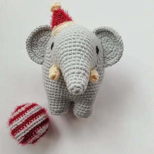 Πλεκτός Ελέφαντας Τσίρκου - δώρο, δώρα για αγόρια - 2