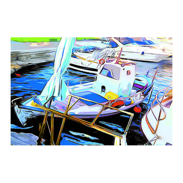 Αφίσα με θέμα "Βάρκες" - δώρο, αφίσες, πίνακες ζωγραφικής