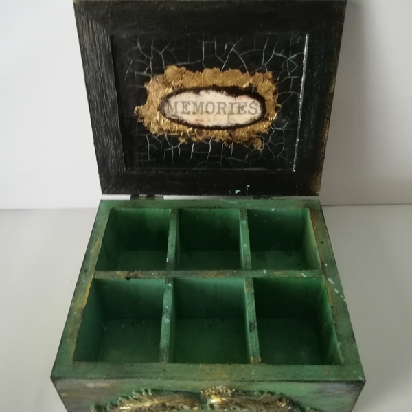 Ξύλινο μικρό κουτί. - ξύλο, γυαλί, οργάνωση & αποθήκευση, πηλός, κουτιά αποθήκευσης - 2