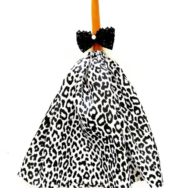 Πασχαλινή Λαμπαδα Ασπρόμαυρο Φόρεμα με Μαύρο Φιόγκο! - κορίτσι, λαμπάδες, για παιδιά, για ενήλικες, για εφήβους - 3