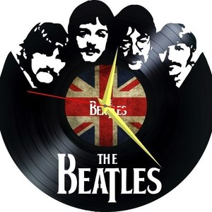 The BEATLES Vinyl Record Wall Clock - τοίχου, βινύλιο, βινύλιο, ρολόγια