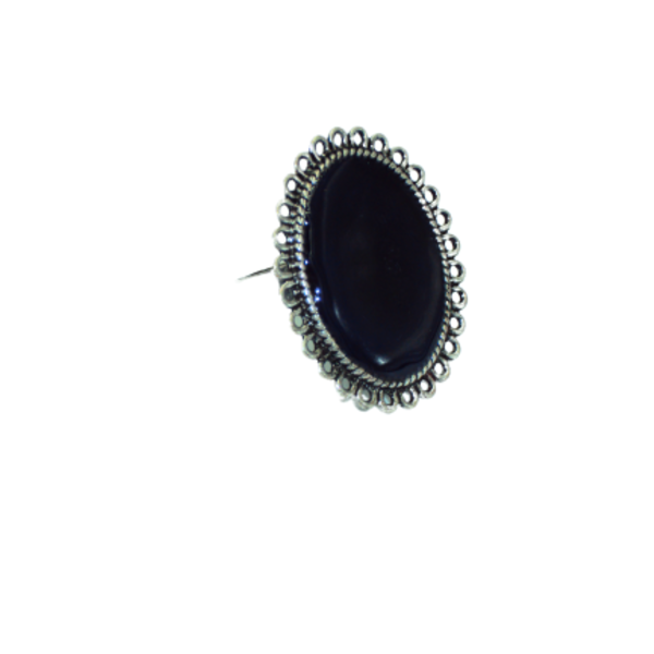 Δαχτυλίδι Vintage - γυαλί, σμάλτος, boho, μεγάλα, faux bijoux, αυξομειούμενα, φθηνά - 2